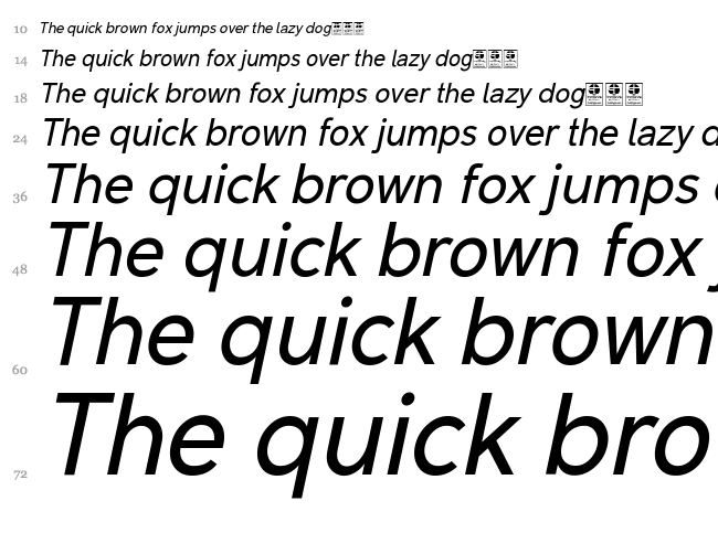 Malter Sans font waterfall
